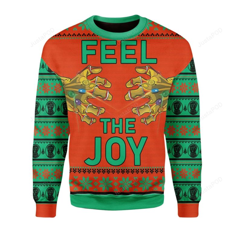 Thanos Feel The Joy Ugly Christmas Sweater