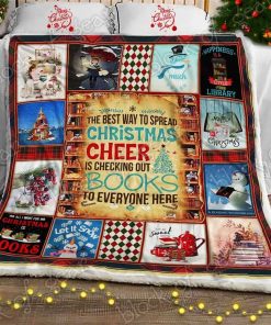 The Best Way To Spread Christmas Cheer Books Fleece Blanket
