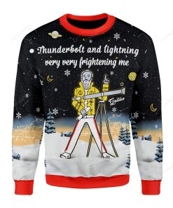 Thunder Fightening Galileo Ugly Christmas Sweater