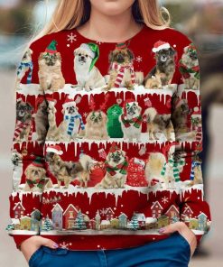 Tibetan Spaniel – Snow Christmas Ugly Sweatshirt