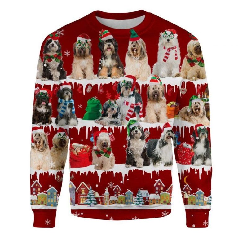 Tibetan Terrier – Snow Christmas Ugly Sweatshirt