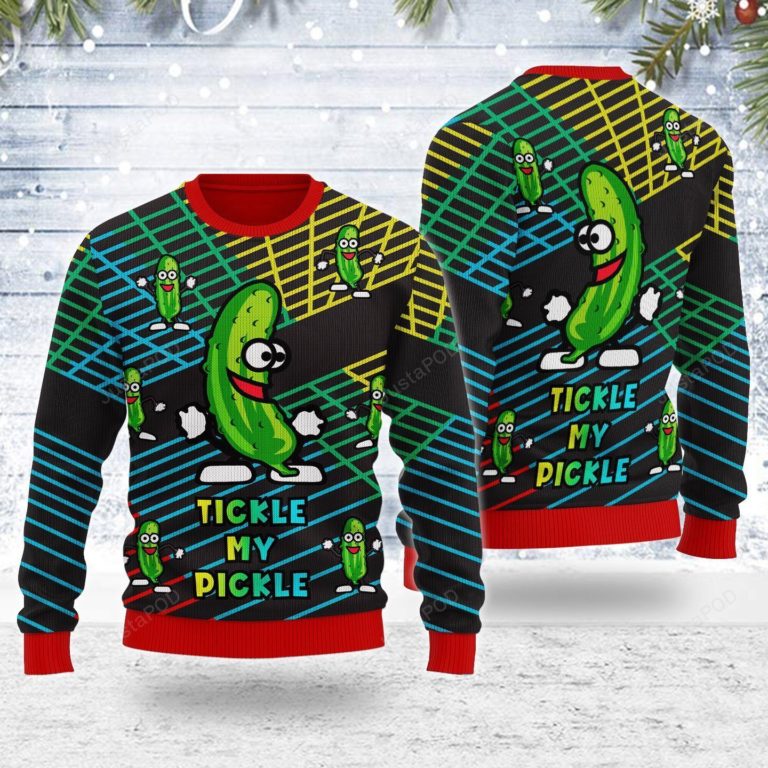 Tickle My Pickle For Unisex Ugly Christmas Sweater