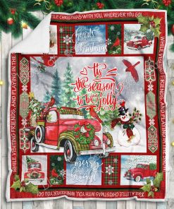Tis The Season To Be Jolly, Christmas Fleece Blanket