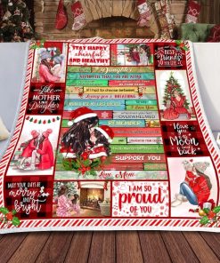 To My Daughter Christmas Fleece Blanket