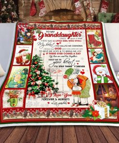 To My Granddaughter Christmas Fleece Blanket To My Granddaughter Christmas Fleece Blanket
