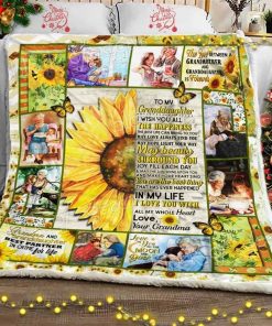 To My Granddaughter, I Wish You All The Happiness – Sunflower Fleece Blanket To My Granddaughter, I Wish You All The Happiness – Sunflower Fleece Blanket