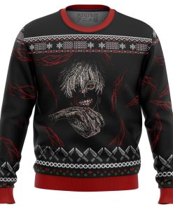 Tokyo Ghoul Dark Kaneki Premium Ugly Christmas Sweater Tokyo Ghoul Dark Kaneki Premium Ugly Christmas Sweater