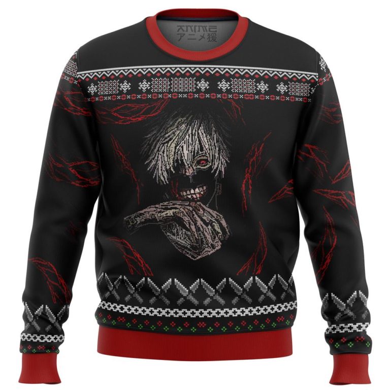 Tokyo Ghoul Dark Kaneki Premium Ugly Christmas Sweater
