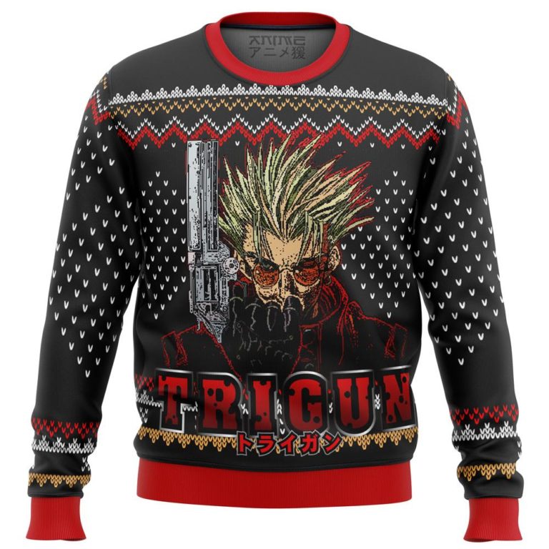 Trigun Vash Emblem Premium Ugly Christmas Sweater