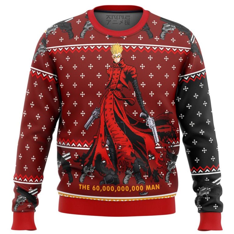 Trigun Vash The Stampede Premium Ugly Christmas Sweater