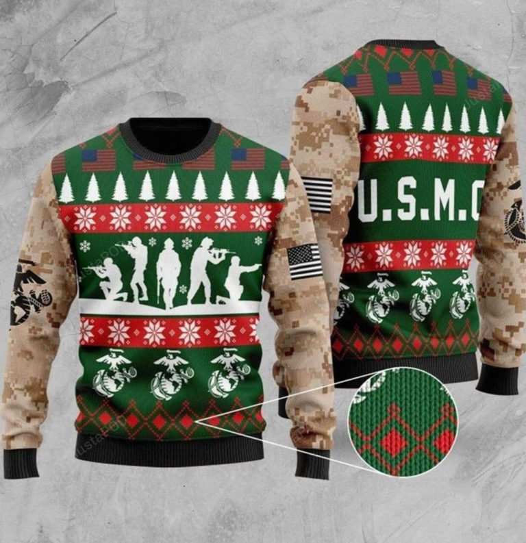 Us Marine Corps Christmas Sweater