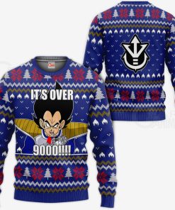 Vegeta Ugly Christmas Sweater Its Over 9000 Funny Dbz Xmas Gift Vegeta Ugly Christmas Sweater Its Over 9000 Funny Dbz Xmas Gift