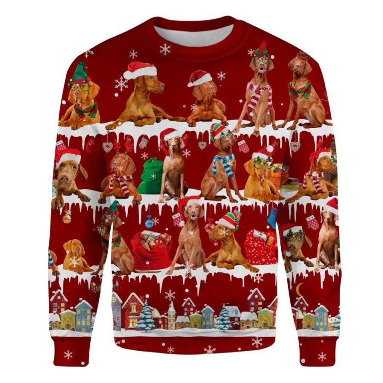 Vizsla – Snow Christmas Ugly Sweatshirt