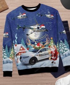 Volusia County Sheriff Bell 407 Ford Police Interceptor Christmas Sweater