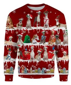 Whippet – Snow Christmas Ugly Sweatshirt Whippet – Snow Christmas Ugly Sweatshirt