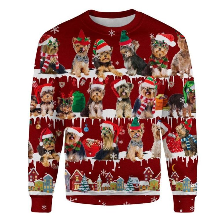 Yorkshire Terrier – Snow Christmas Ugly Sweatshirt
