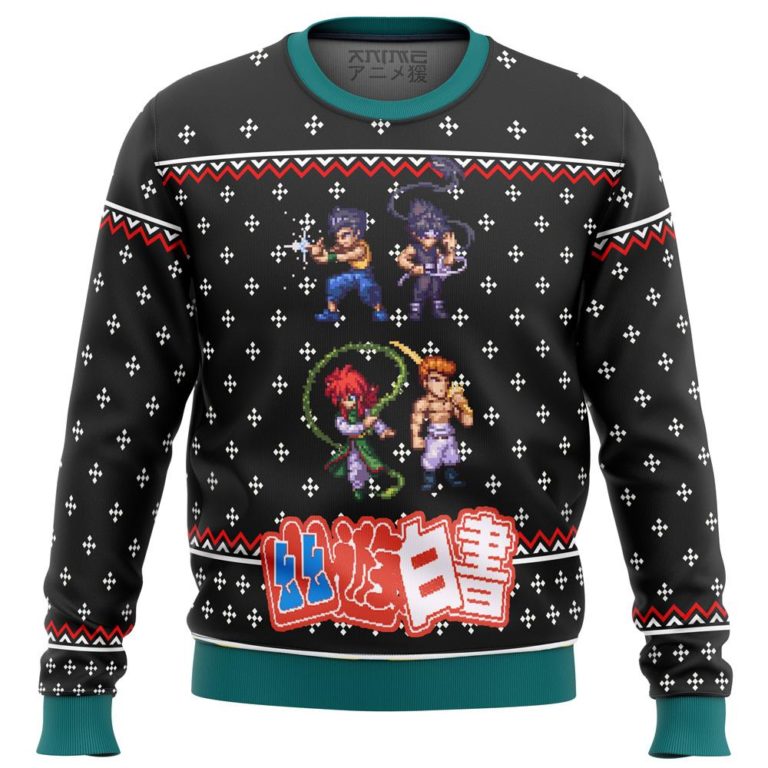 Yu Yu Hakusho Ghost Fighter Sprite Premium Ugly Christmas Sweater