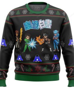 Yu Yu Hakusho Ghost Fighter Sprites Ugly Christmas Sweater