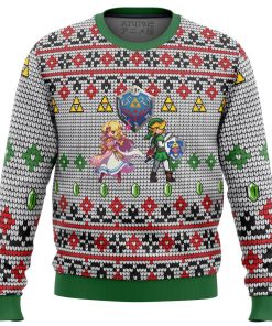 Zelda And Link Premium Ugly Christmas Sweater