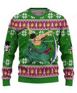 Zoro One Piece For Unisex Ugly Christmas Sweater