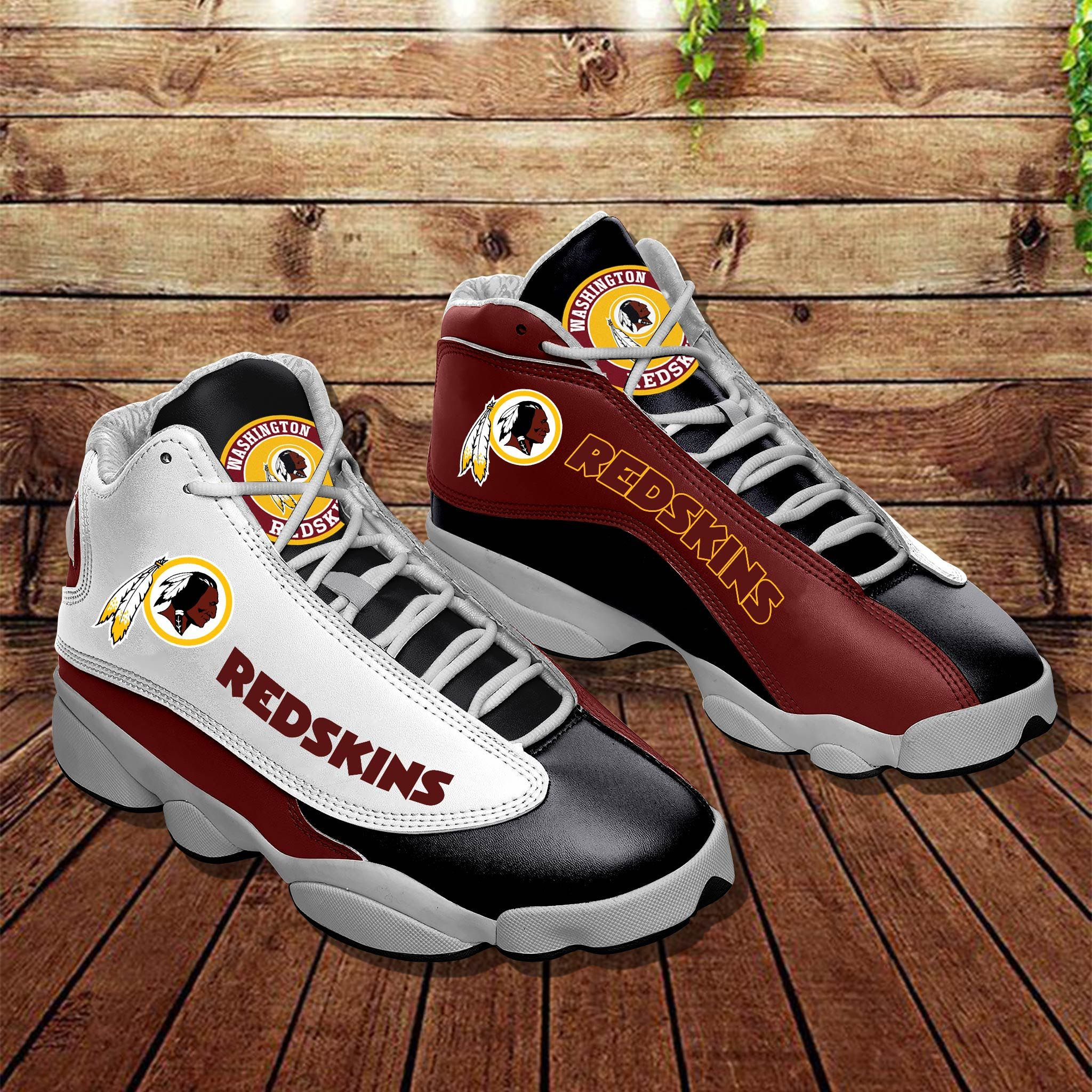 Custom Name Redskins Shoes Sneakers Air Jordan 13 For Fans - Banantees
