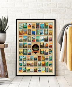 63 American National Parks Wilderness And Wonder Poster Canvas