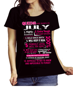Queens Are Born In July 10 Reasons Shirt Queens Are Born In July 10 Reasons Shirt