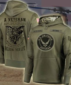 US AF Veteran Hoodie, Personalized US Air Force Veteran Hoodie