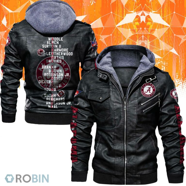 Alabama Crimson Tide Football Team Leather Jacket