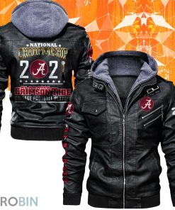 Alabama Crimson Tide National Championship 2021 Leather Jacket Alabama Crimson Tide National Championship 2021 Leather Jacket