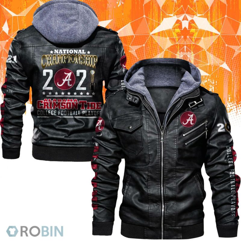 Alabama Crimson Tide National Championship 2021 Leather