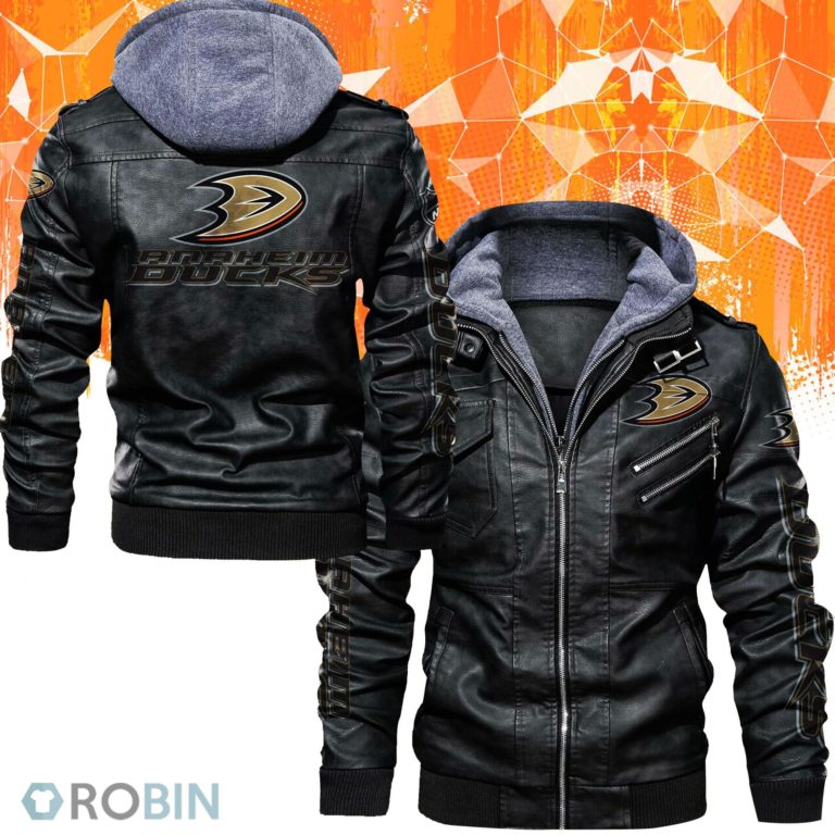 Anaheim Ducks Leather Jacket