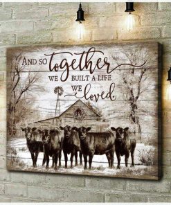 Angus Cow Together Wall Art Decor