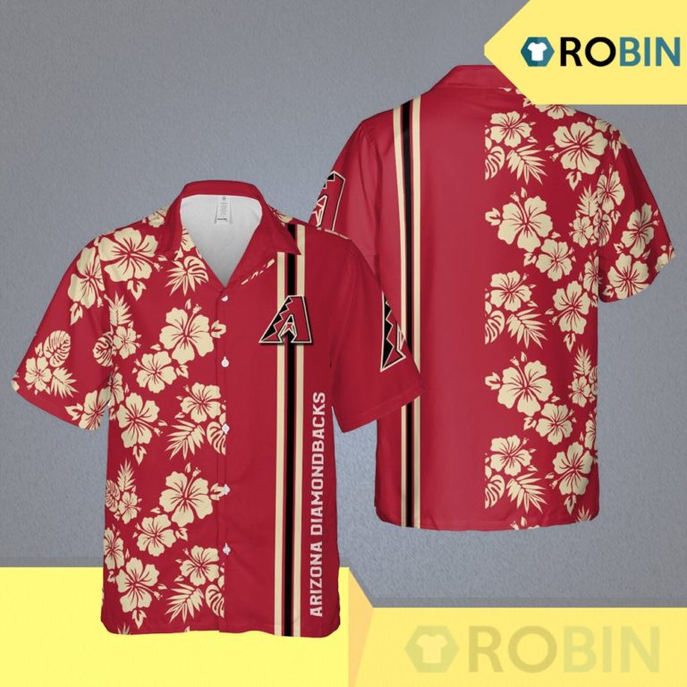 Arizona Diamondbacks Mlb Phoenix Arizona Hawaii Floral Button Up Shirt