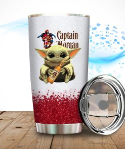 Baby Yoda Hold Captain Morgan Tumbler Baby Yoda Hold Captain Morgan Tumbler