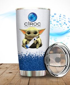 Baby Yoda Hold Ciroc Wine Bottle Tumbler Baby Yoda Hold Ciroc Wine Bottle Tumbler