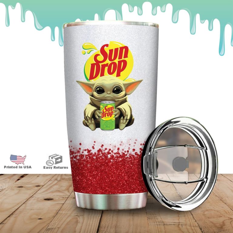 Baby Yoda Hold Sun Drop Tumbler