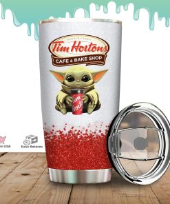 Baby Yoda Hold Tim Hortons Tumbler Baby Yoda Hold Tim Hortons Tumbler
