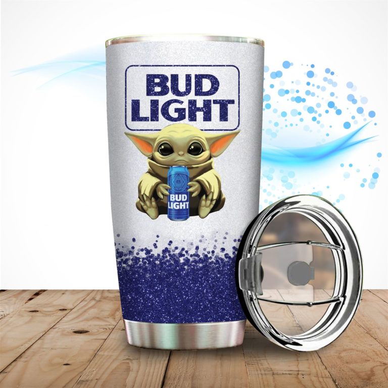 Baby Yoda Hug Bud Light Stainless Steels Tumbler