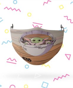 Baby Yoda Star Wars The Child Crib Stretch-To-Fit 3D Mask