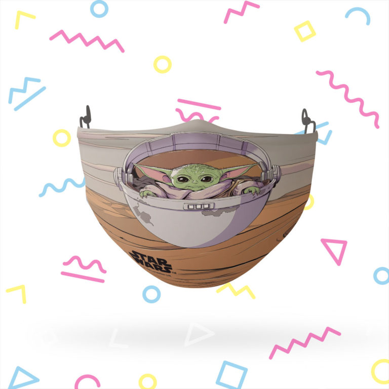 Baby Yoda Star Wars The Child Crib Stretch-To-Fit 3D Mask