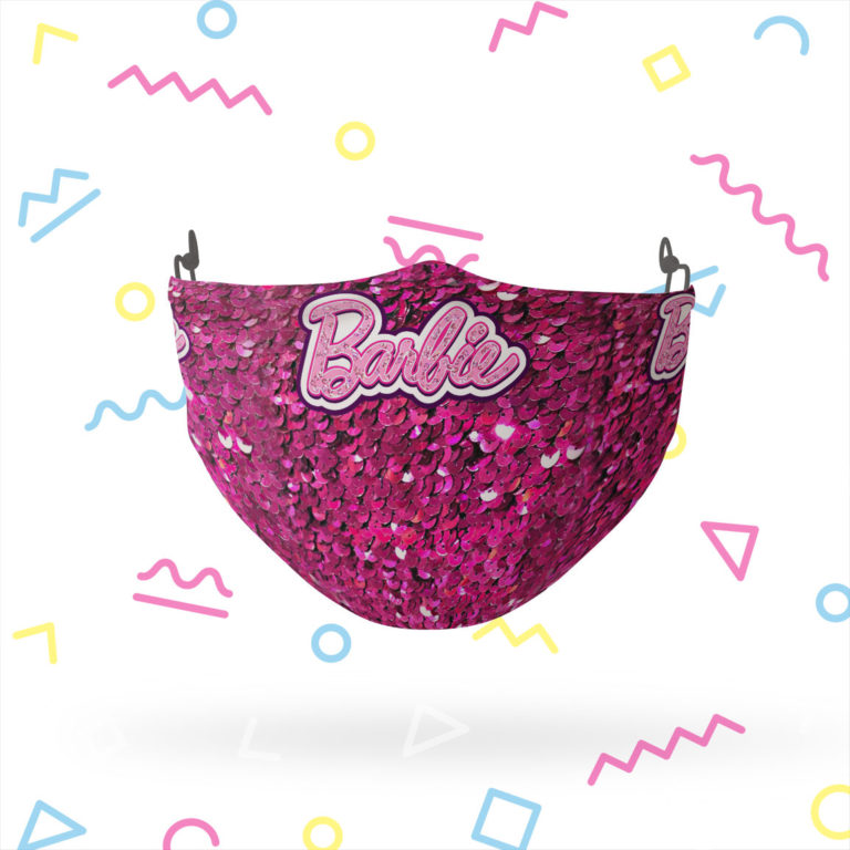Barbie Sequins Logo Adjustable Face Mask