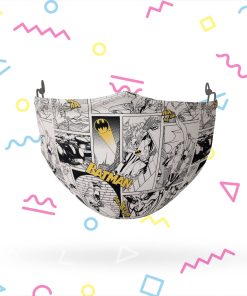 Batman Comic All Over Stretch-To-Fit 3D Mask