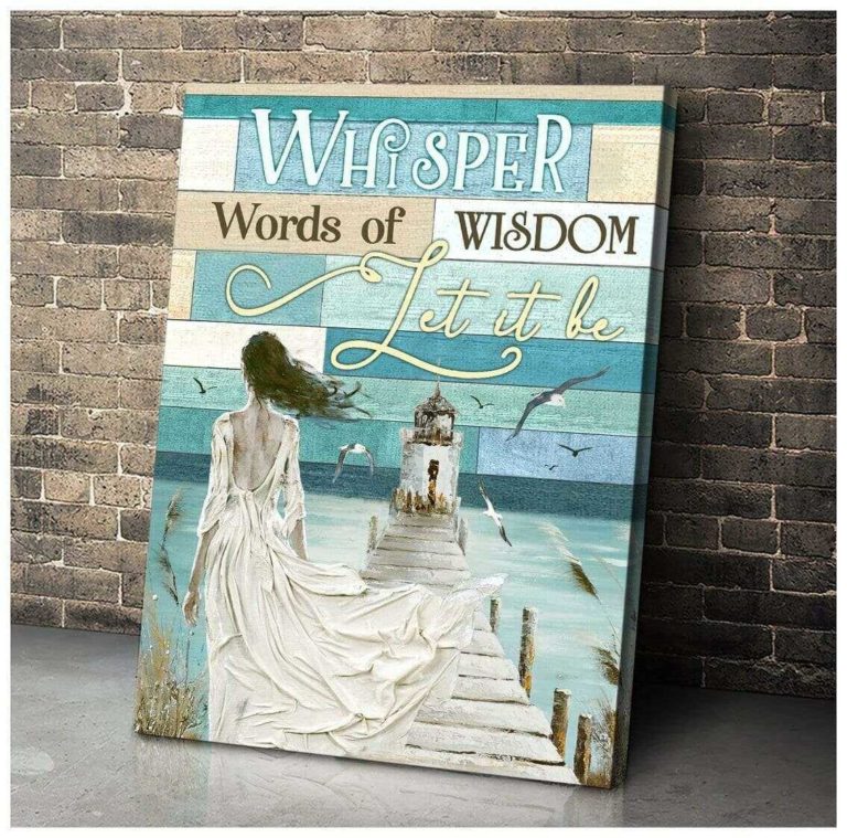 Beautiful Girl Let It Be Beach Wall Art Coastal Decor