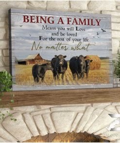 Being A Family Cow Wall Art (Canvas & Poster)