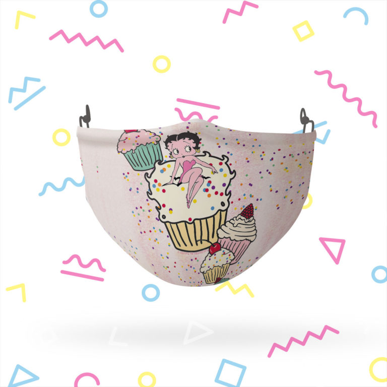 Betty Boop Cupcakes Stretch-To-Fit 3D Mask