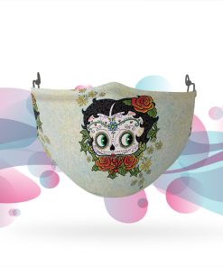 Betty Boop Sugar Skull Adjustable Face Mask