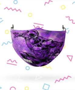 Black Panther Tie Dye Adjustable Face Mask