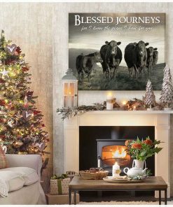 Blessed Journeys Cow Wall Art (Canvas & Poster) Blessed Journeys Cow Wall Art (Canvas & Poster)