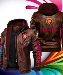 Brisbane Lions Leather Jacket Brisbane Lions Leather Jacket